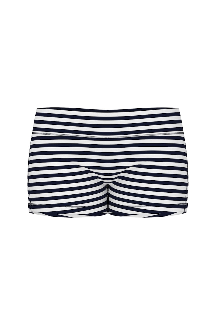 StretchTerry™ Cheeky Shorts, Navy/White, large