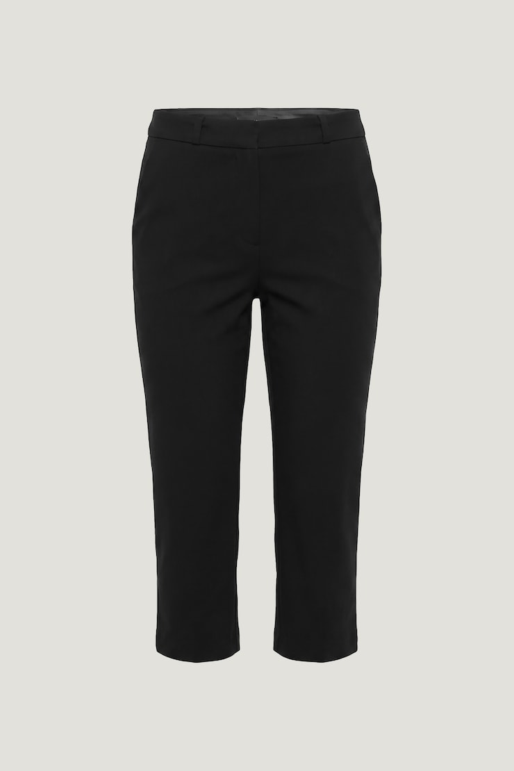 High Rise Capri Pants Jet Black large