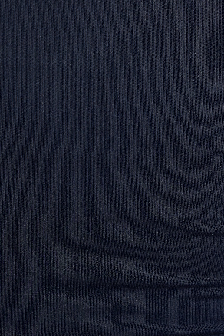 Smooth Open Neck Long Sleeve Tee, Mariana Blue, large