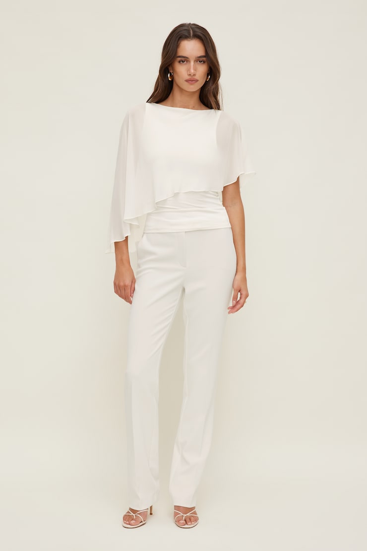 Sculpt Cape Top Calming Off White large