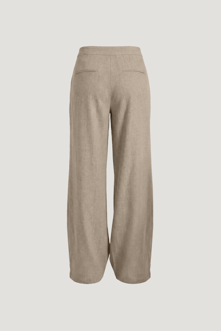 Yasmin Linen Straight Leg Pants Natural Linen Beige large