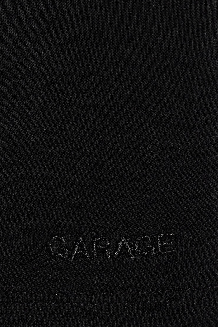 StretchTerry Striped Micro Shorts, Jet Black/Snow White, large