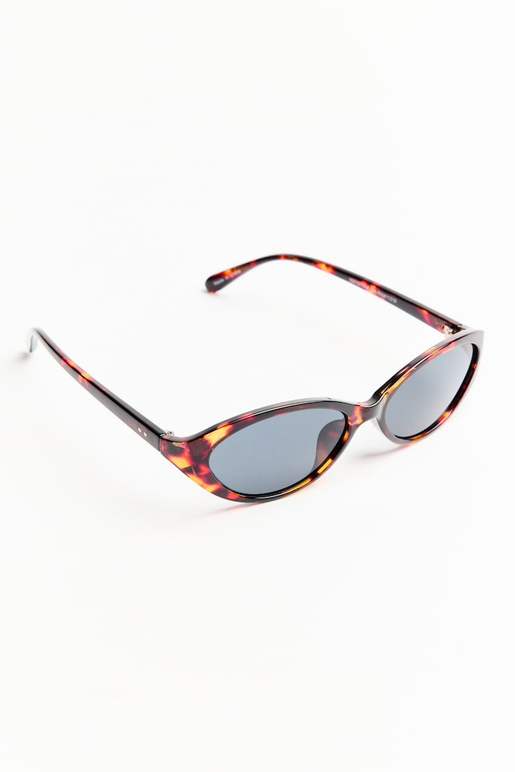 Oval Slim Sunnies, Tortoiseshell, large