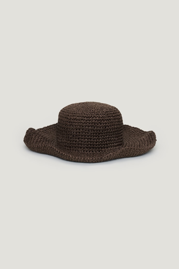Straw Bucket Hat Brown | Dynamite