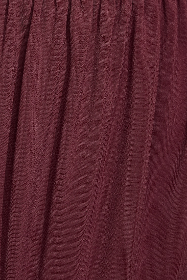 Halter Open Back Apron Top, Maroon Banner, large
