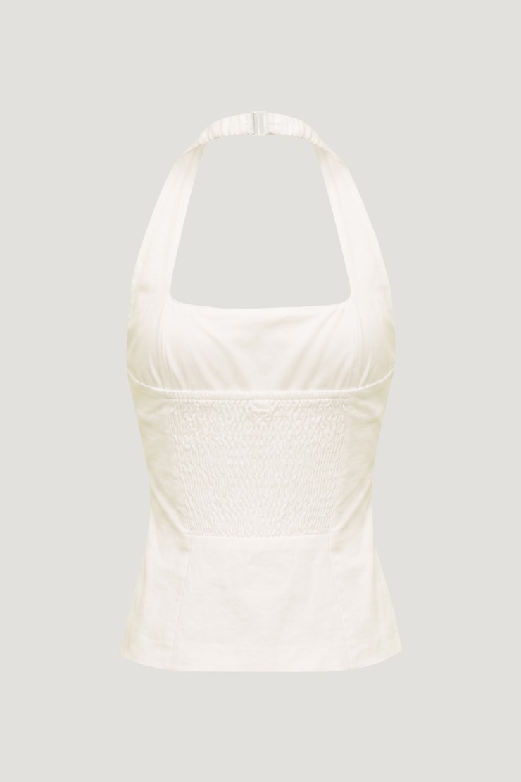 Airflow Halter Top Calming Off White large