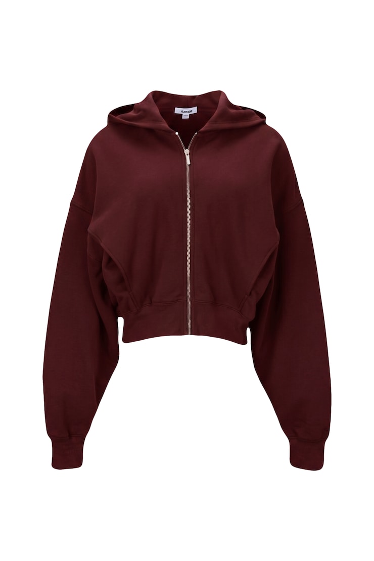 UltraFleece Cocoon Zip Hoodie, Burgundy Bite, large
