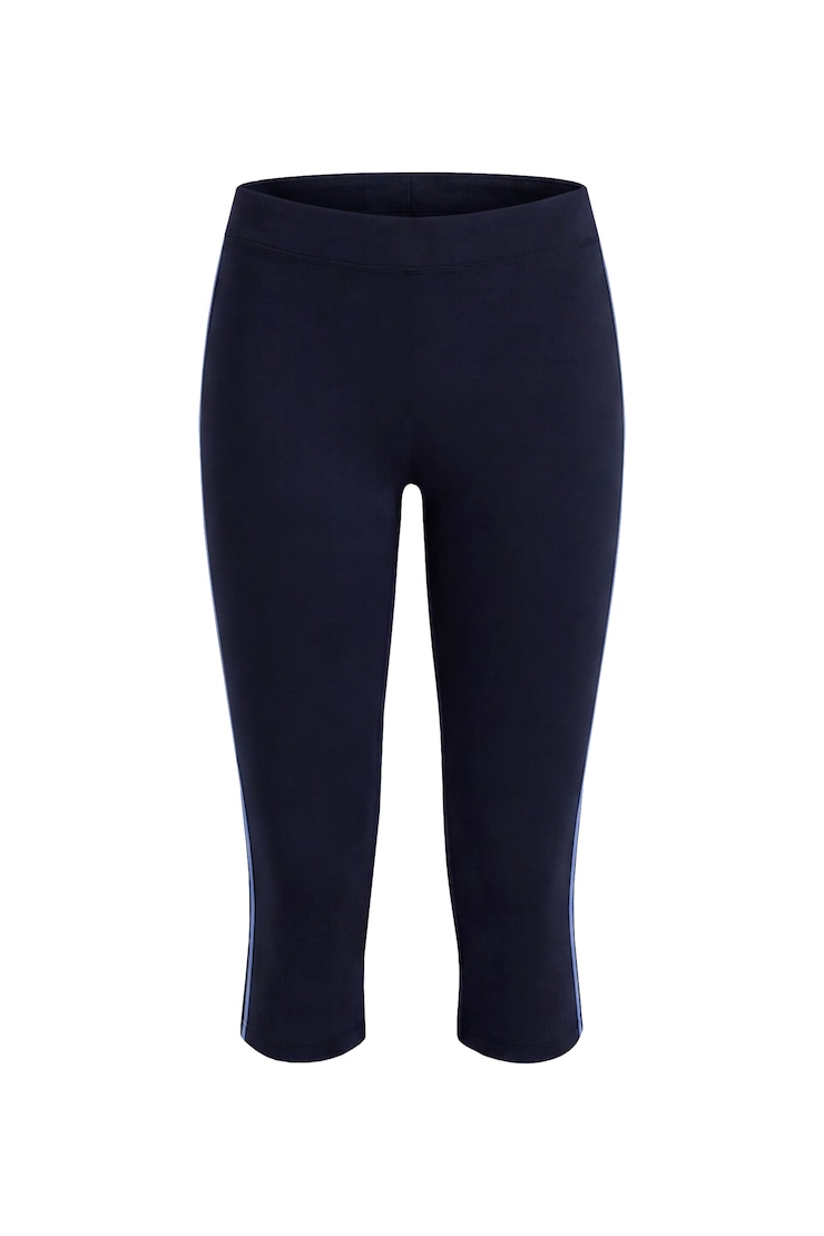 StretchTerry™ Capri Pants, Naughty Navy Blue/Blue Blush, large