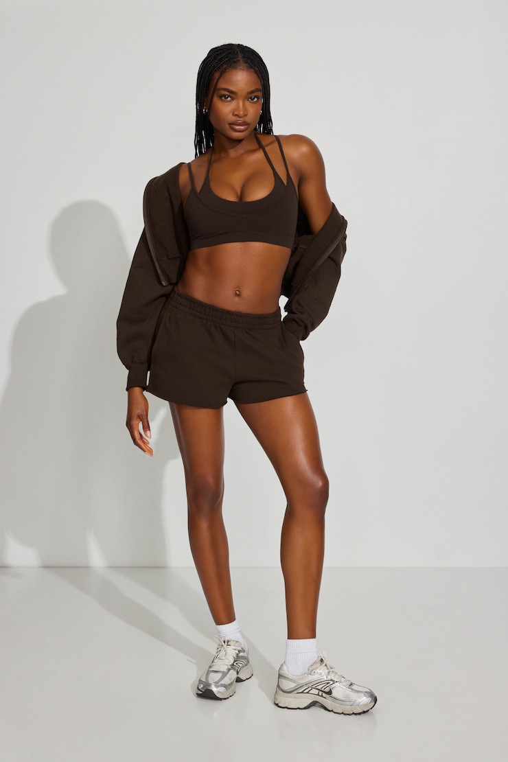 SoftTerry™ Low Rise Shorts, Armadillo Brown, large