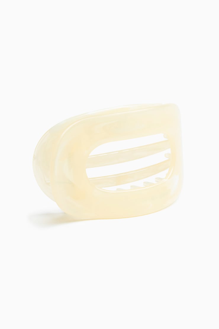 Pilates Claw Clip, Marled Cream, large