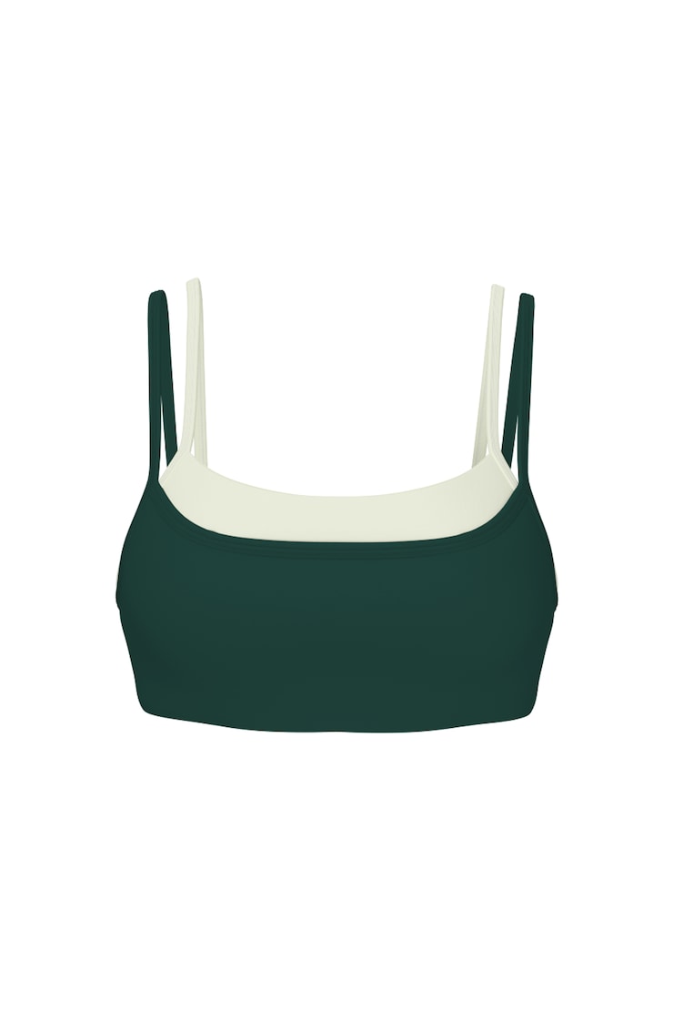Active Double Layer Bra, Green Envy / Spearmint Green, large