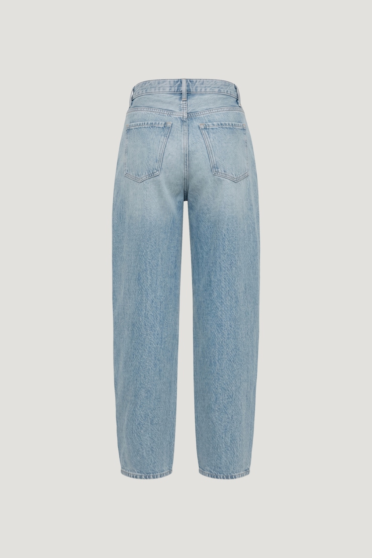 Kennedy High Rise Barrel Leg Jeans Medium Light Indigo / Blue Rebellion large