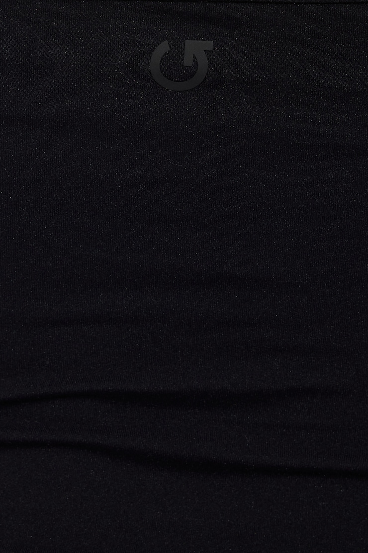 Active Scoop Halter Top, Jet Black, large
