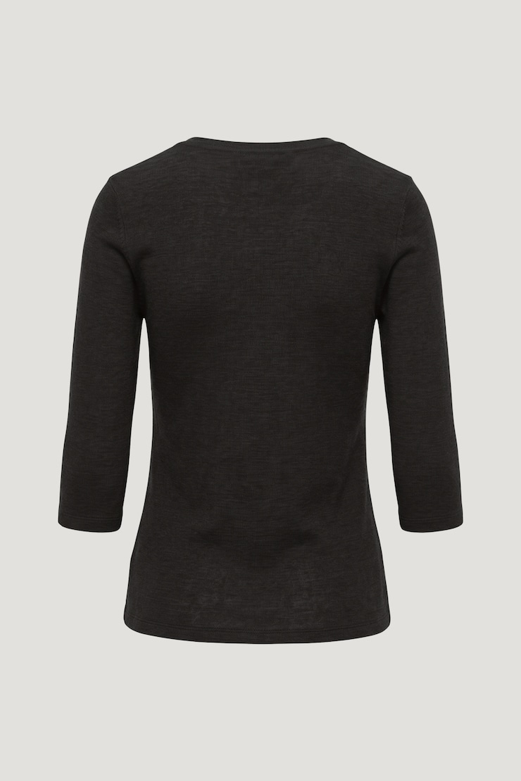 3/4 Sleeve Cardigan Carbon Grey Melange large