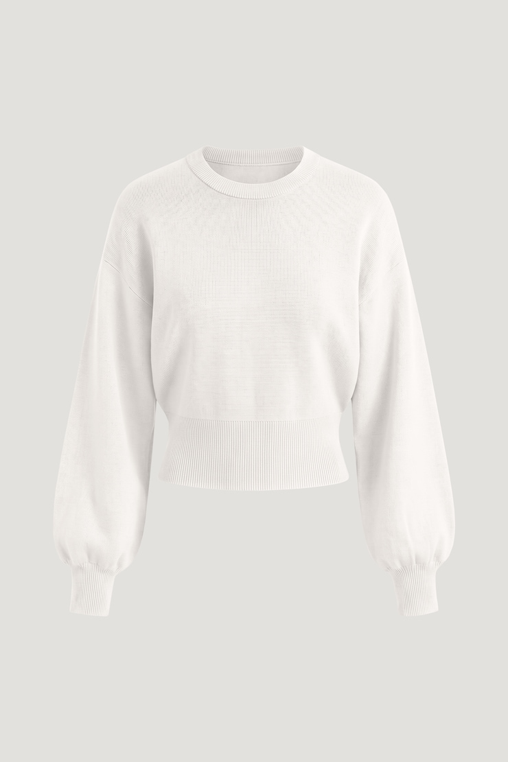 Bea Crewneck Sweater Snow White large