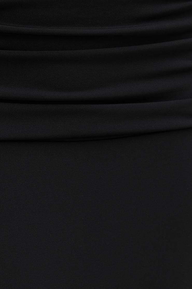 Sculpt Foldover Maxi Skirt Jet Black large