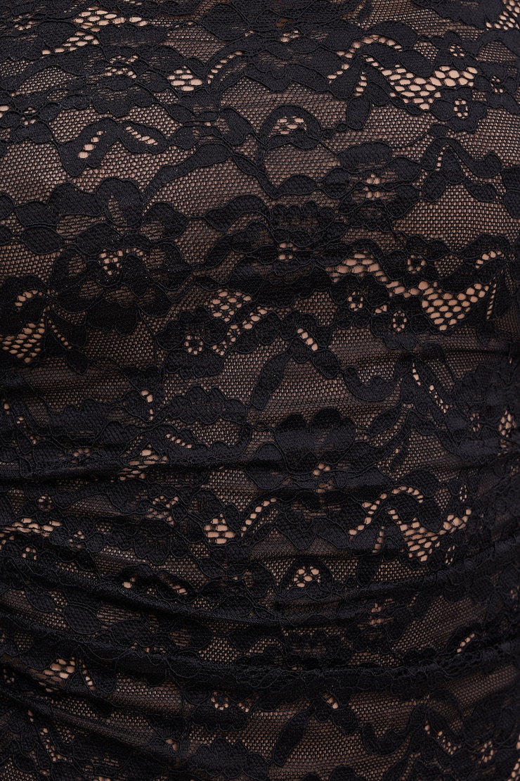 Stella Lace Long Sleeve Top Jet Black large