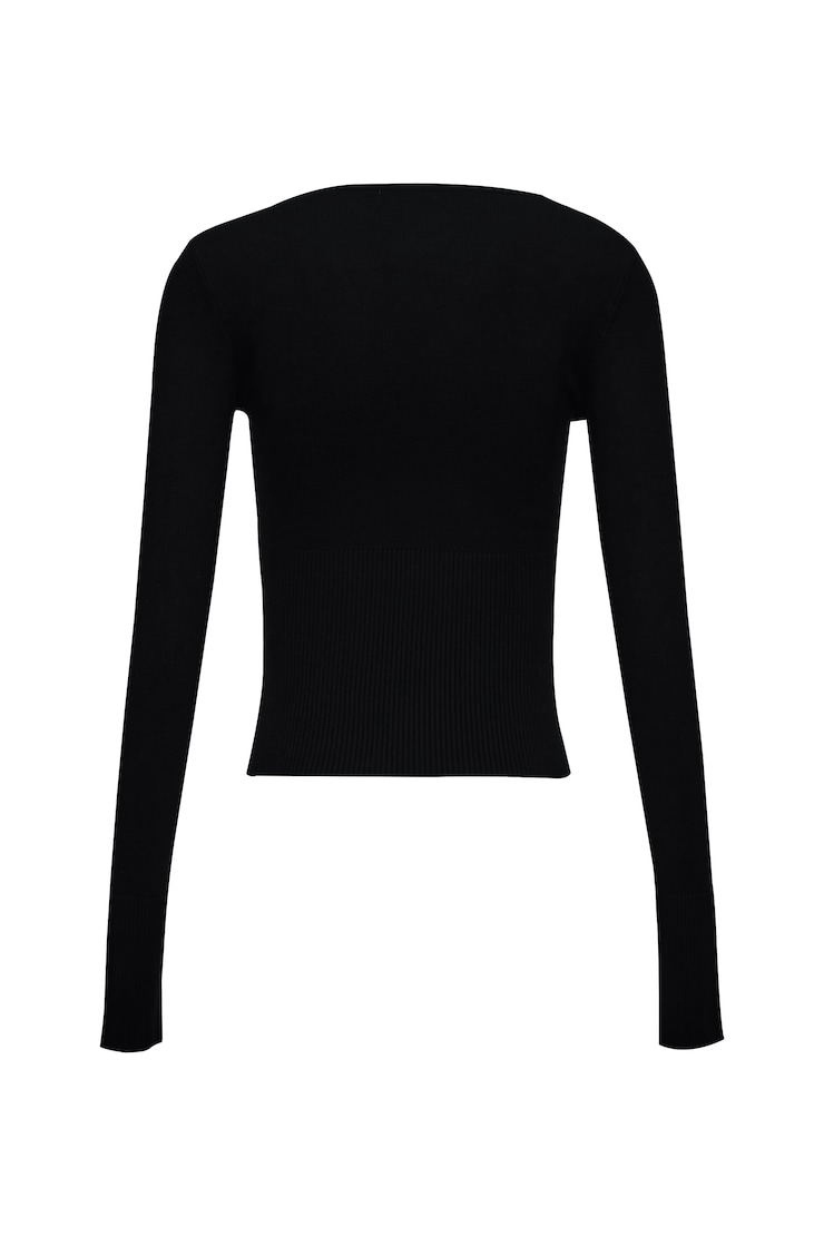 Wrap Me Sweater, Jet Black, large