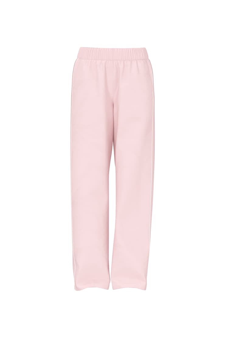 Studio Track Pants, Pink/White Stripe, large