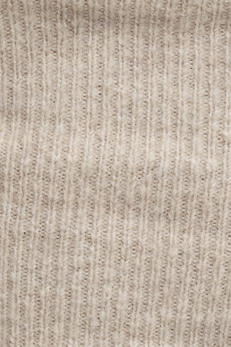 Plunge Crossover Sweater Atmosphere Melange Beige large