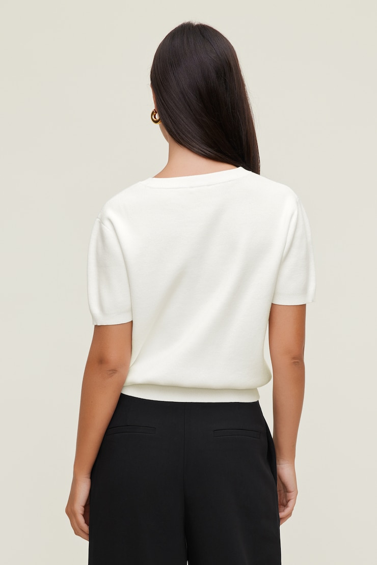 Clara Short Sleeve Sweater