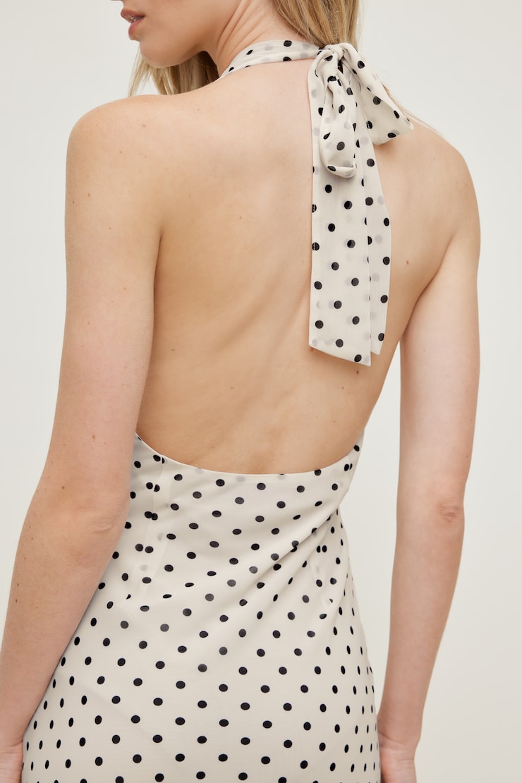 Elena Halter Midi Dress