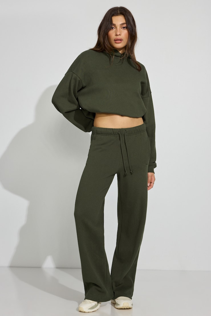 UltraFleece Straight Leg Sweatpants, Martini Green, large