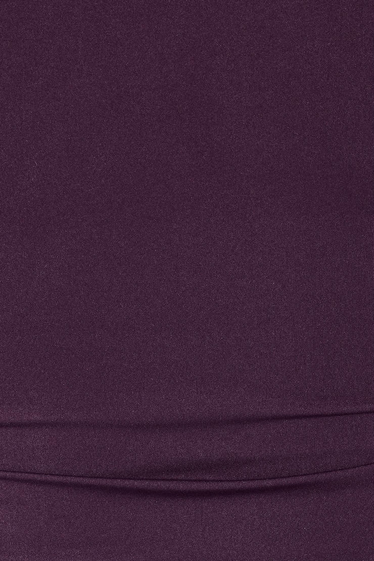 Sleek High V-Neck 3/4 Sleeve Top, Wild Berry Maroon, large