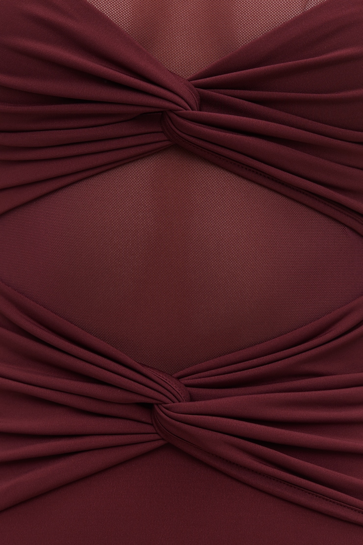 Julia Sculpt Maxi Dress Zinfandel Burgundy large