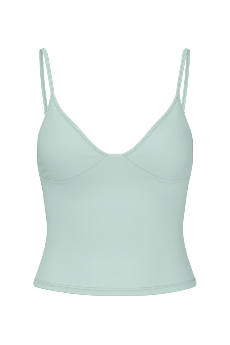 Active Plunge Cami Top, Turquoise Trouble, large