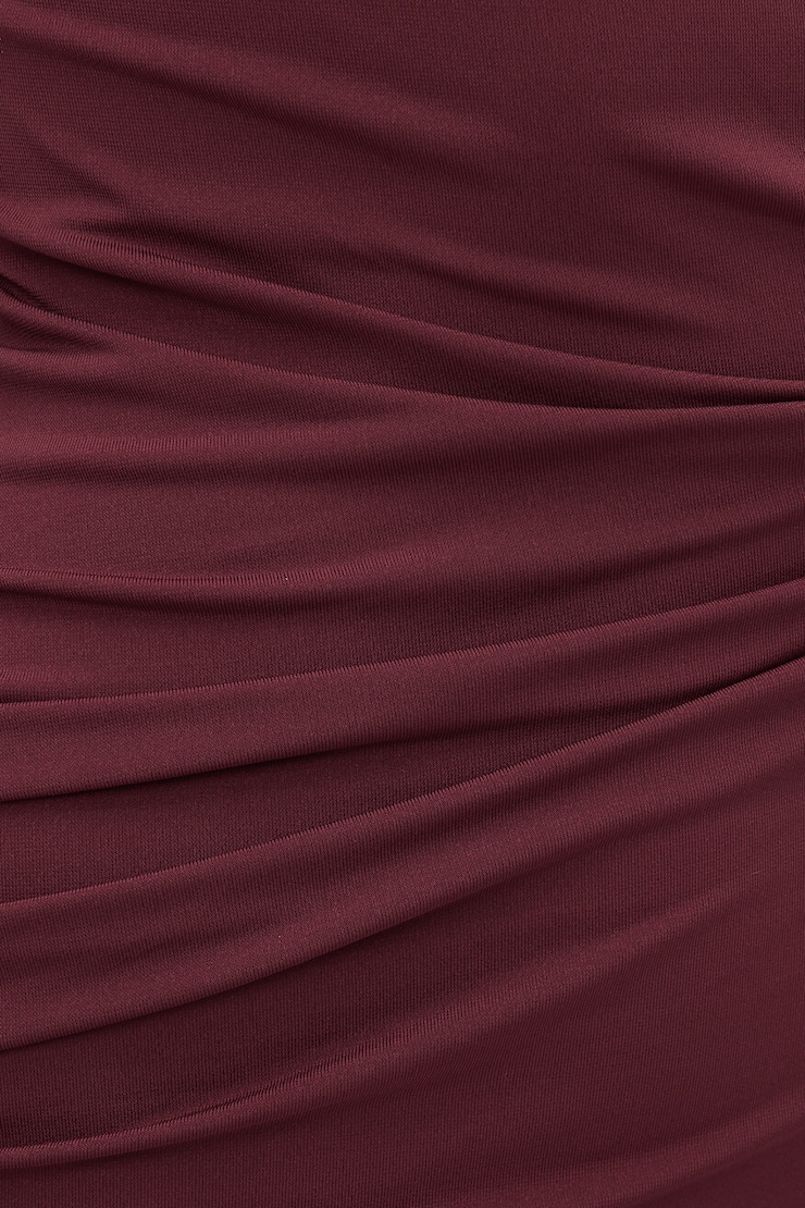 Willow Sculpt Maxi Dress Zinfandel Burgundy large
