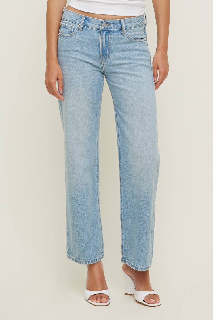 Low Rise Relaxed Straight Leg Jeans