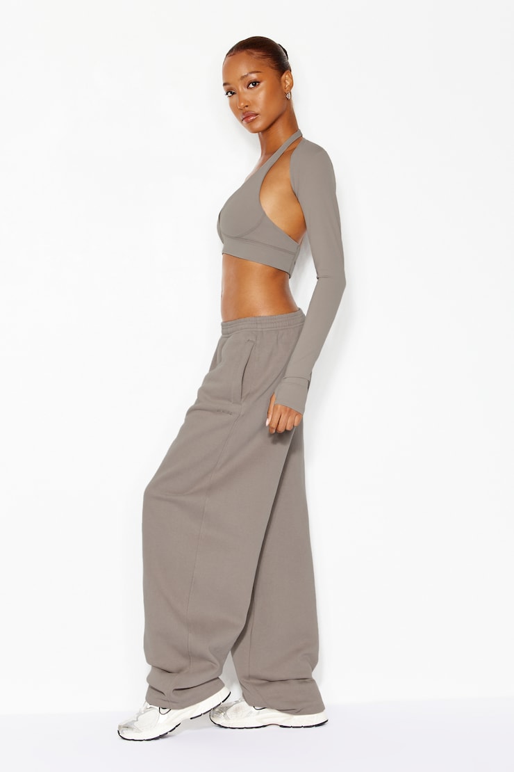 UltraFleece Barrel Leg Sweatpants, Satellite Beige, large