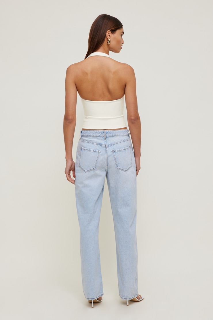 Ponte Halter Top Marshmallow White large