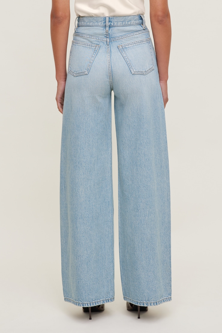 Harlow Ultra High Rise Wide Leg Jeans Light Indigo / Iceberg large