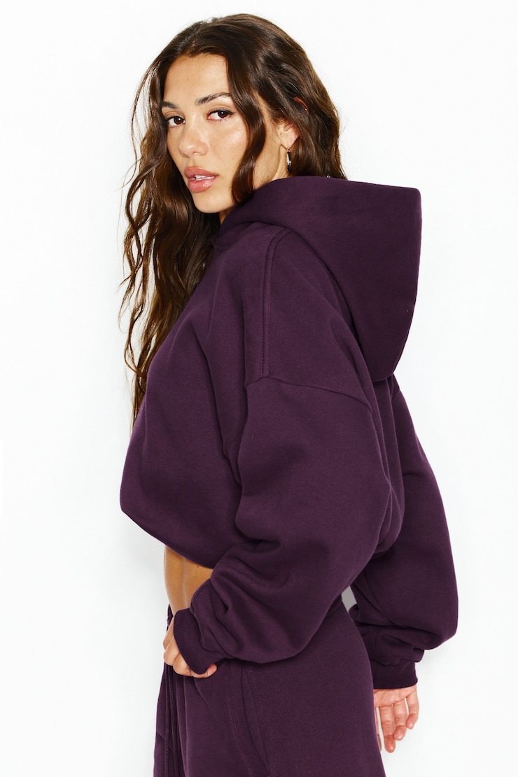 UltraFleece Hoodie, Wild Berry Maroon, large