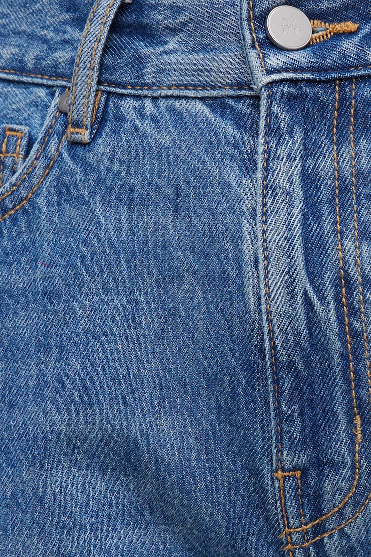 Mid Rise Barrel Leg Jeans