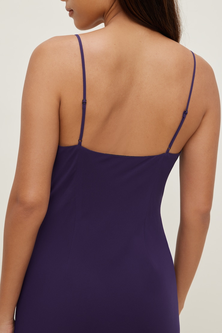 Alessia Maxi Slip Dress Parachute Purple large