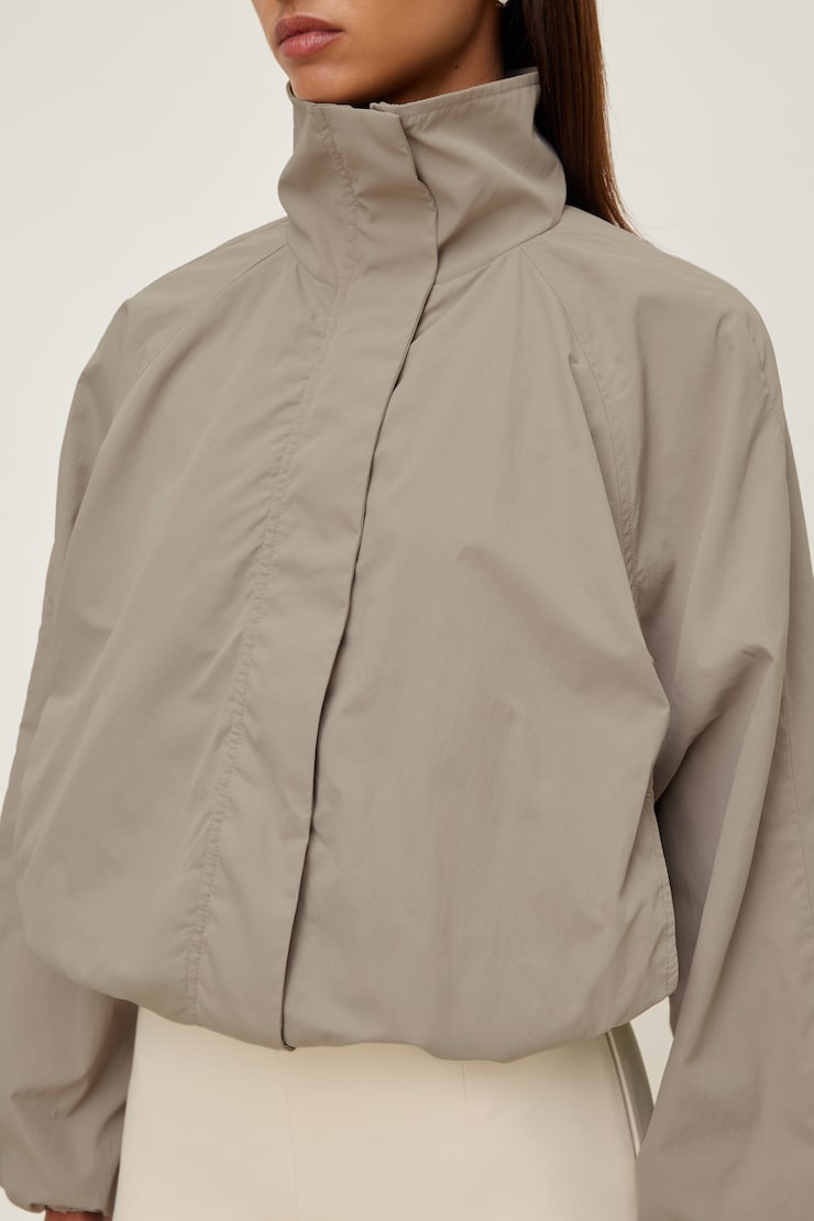 High Neck Wind Anorak Atmosphere Beige large