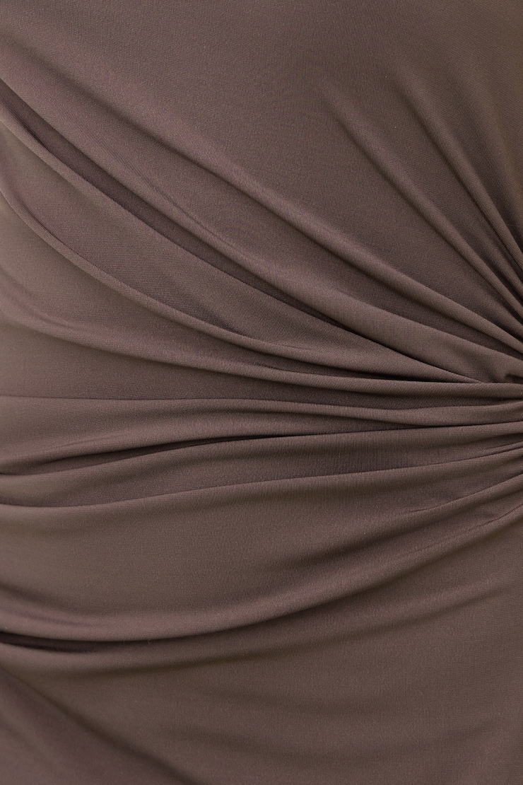 Willow Sculpt Maxi Dress Peppercorn Brown large