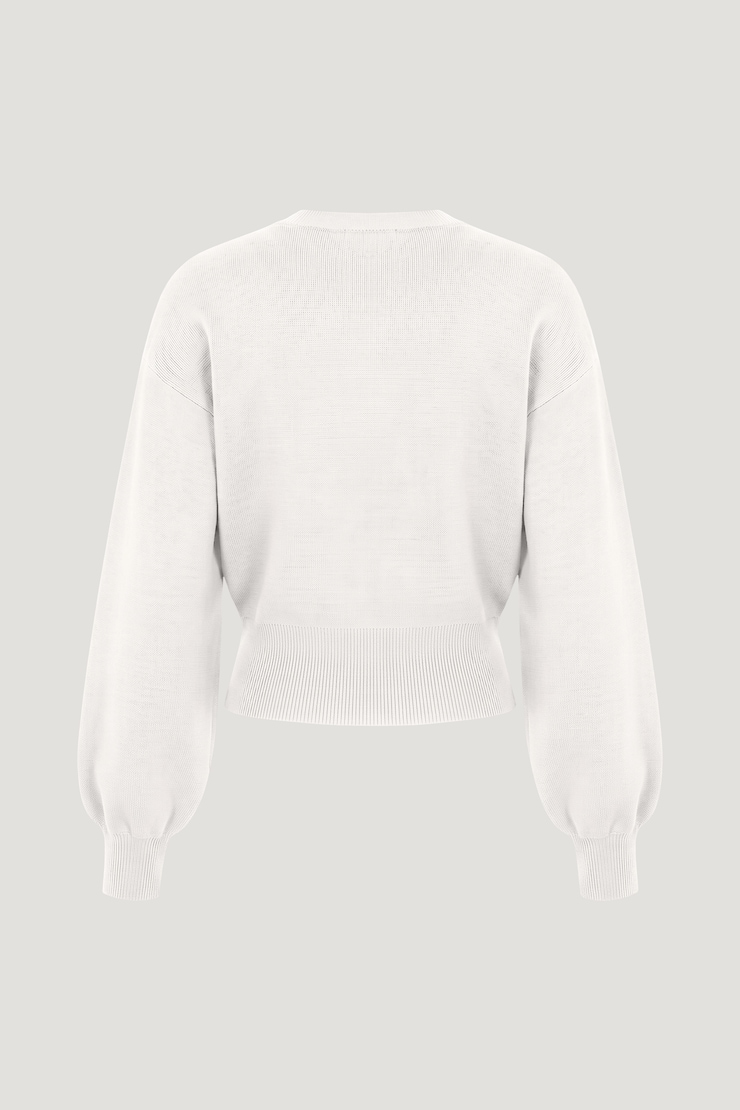 Bea Crewneck Sweater Snow White large