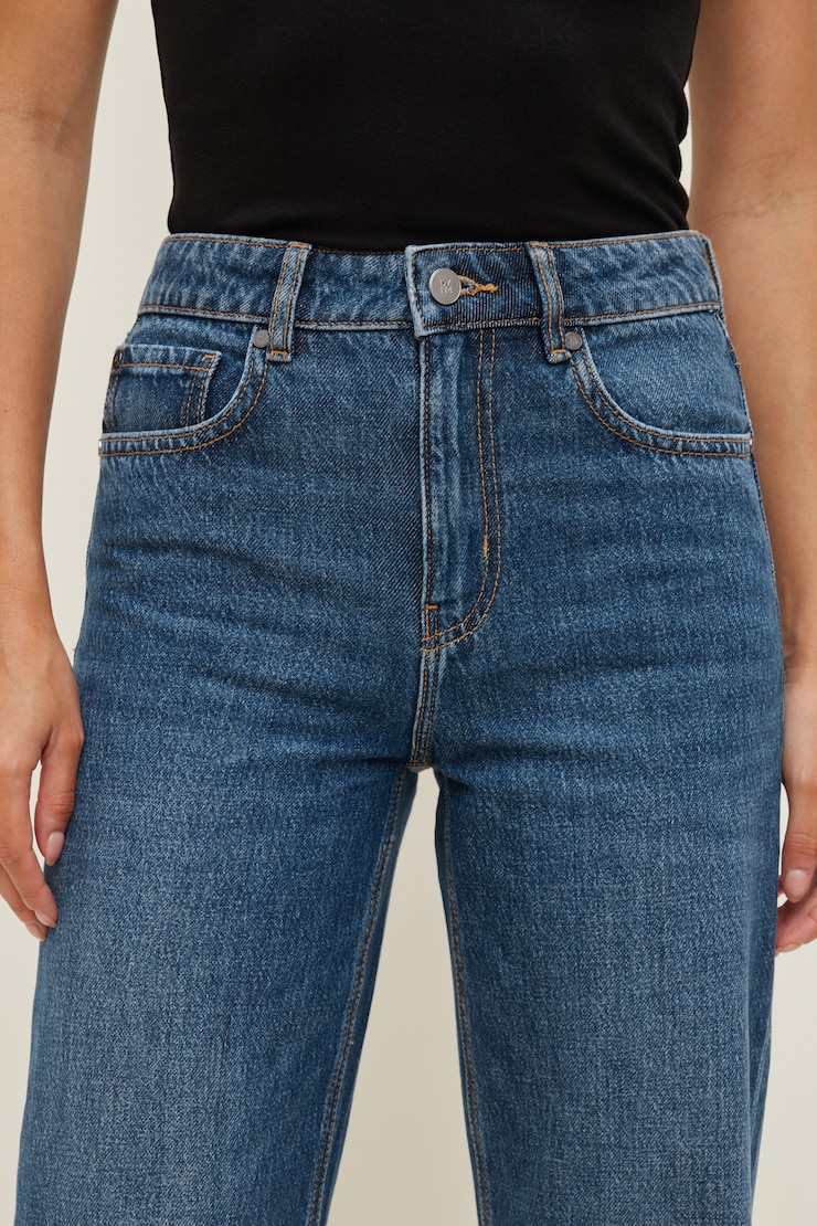 Heidi High Rise Wide Leg Jeans Medium Indigo / Blue Horizon large