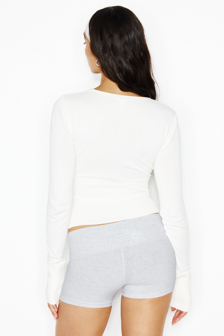 Wrap Me Sweater, Snow White, large