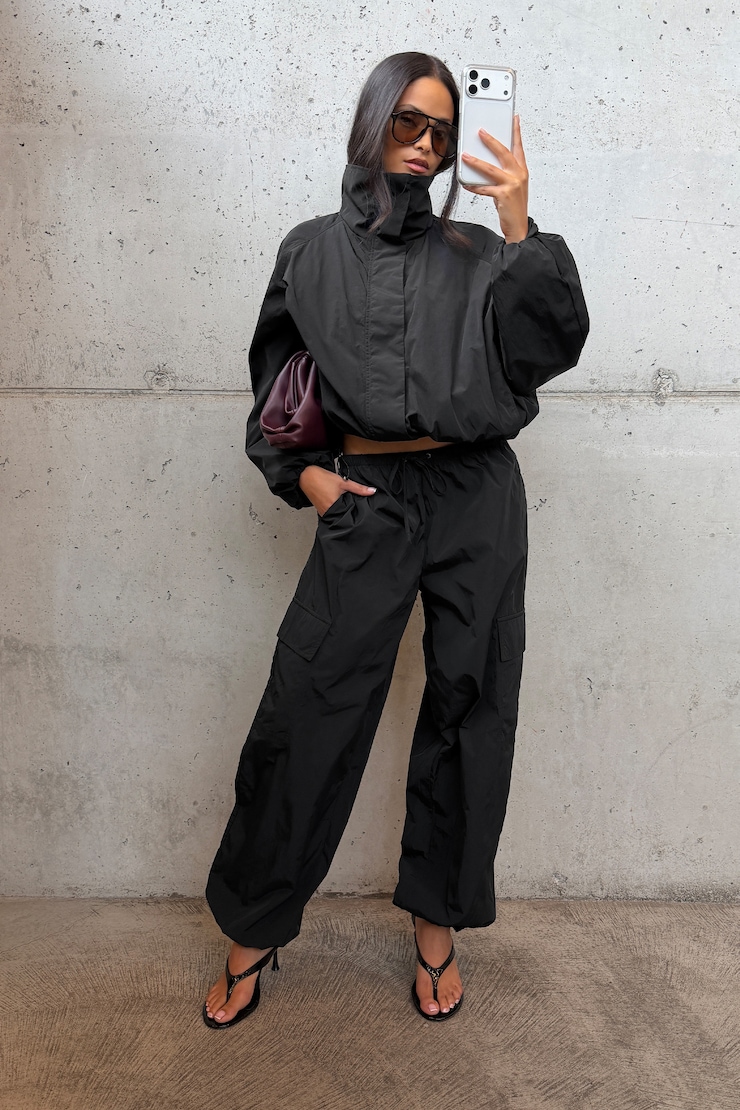 Pantalon cargo en nylon