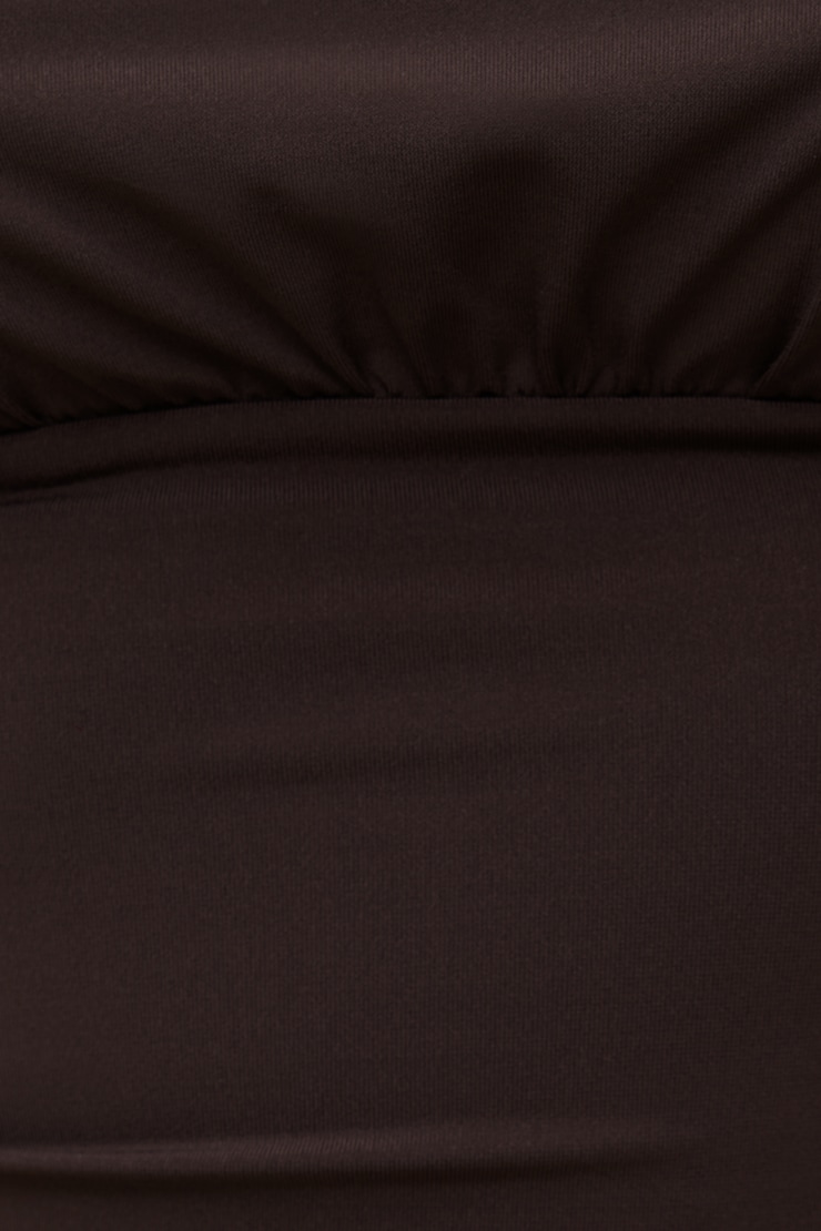 Sculpt Cinched Waist Top Java Brown large