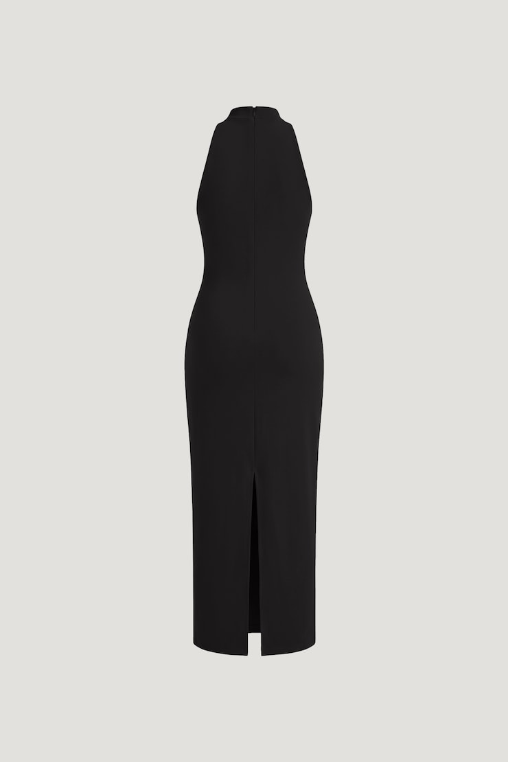 Willow Sculpt Maxi Dress Jet Black large