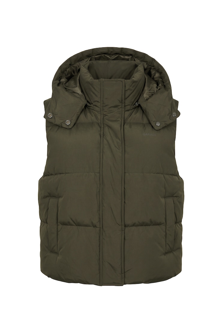 Perfect Puff Vest, DARK KHAKI, large
