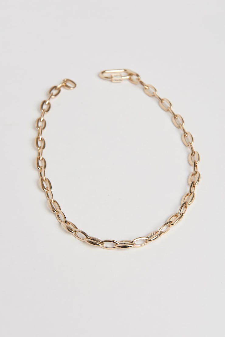 Heavy Chain with Carabiner Clasp Gold large