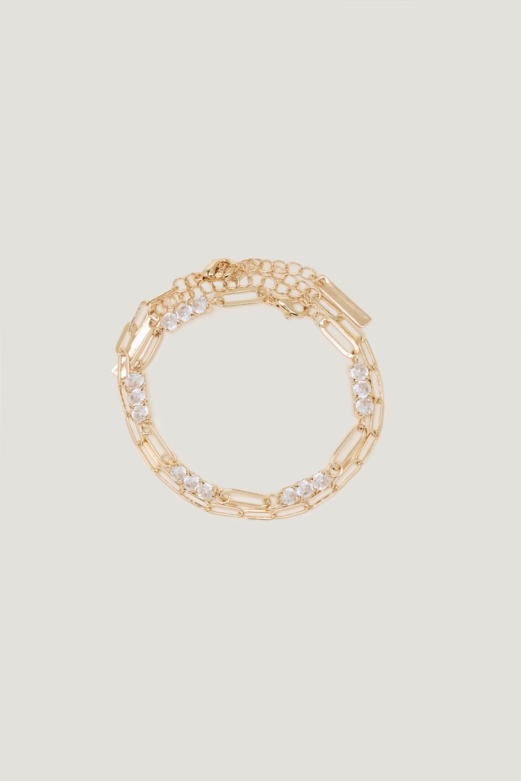 2-Pack Paperclip Chain Bracelets