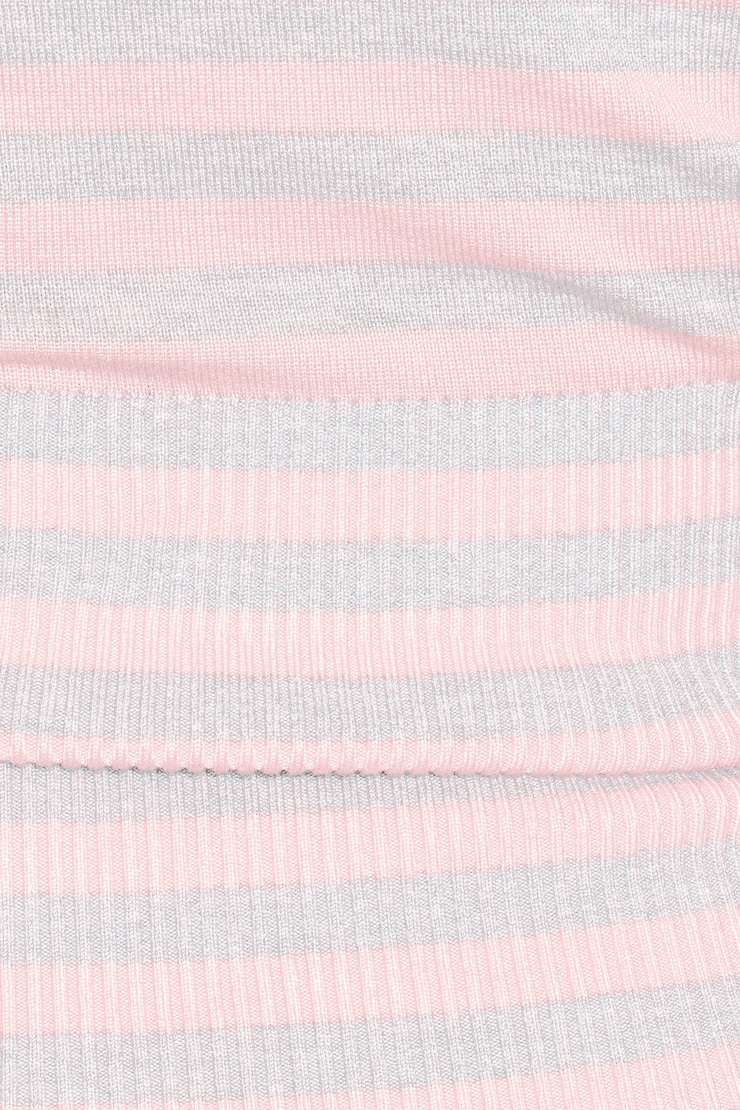 Wrap Me Sweater, Pink/Grey Stripes, large